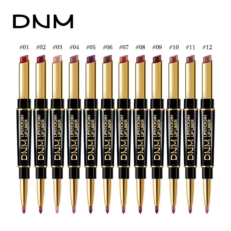 2 in 1 lipstick with lipliner double-end bar